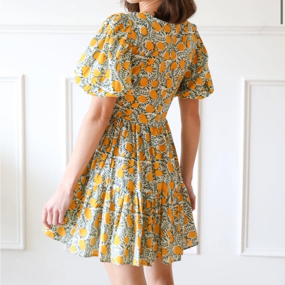Mille Aneli Dress in Citrus Print Xxs - Picture 5 of 5